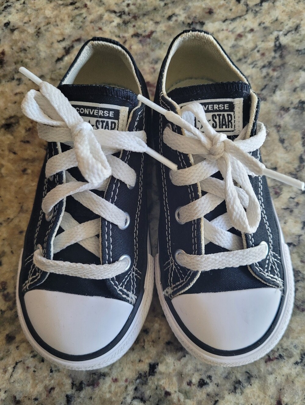 Converse Kids Low Top Sneakers in Black and White